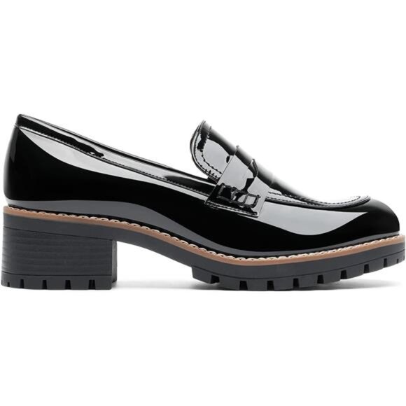 Women's Platform Chunky Heeled Loafers, Womens Business Casual - Picture 2 of 7